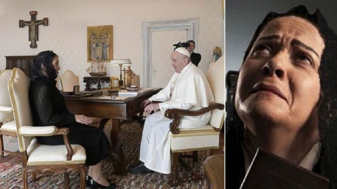 Beatriz Gutiérrez Müller entrevista al Papa y la comparan con Chabelita