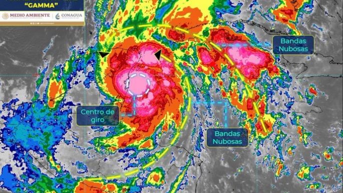 Tormenta tropical Gamma: Emiten alerta roja en estos estados