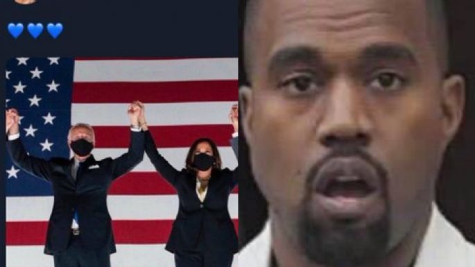 ¿Kim Kardashian traicionó a Kanye West? celebra victoria de Biden