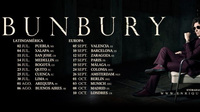 Bunbury regresa a México con dos conciertos de su nueva gira