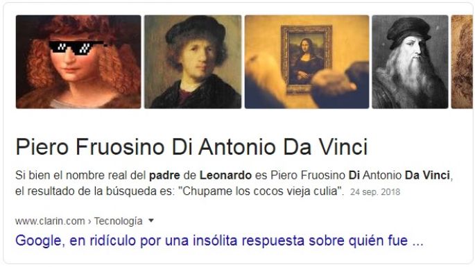 El papá de Leonardo Da Vinci se hace viral gracias a Google
