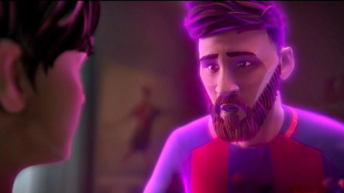 Lionel Messi se convierte en dibujo y recrean su vida en animación
