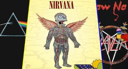 Los Simpson llegan a las portadas de rock de tus discos favoritos