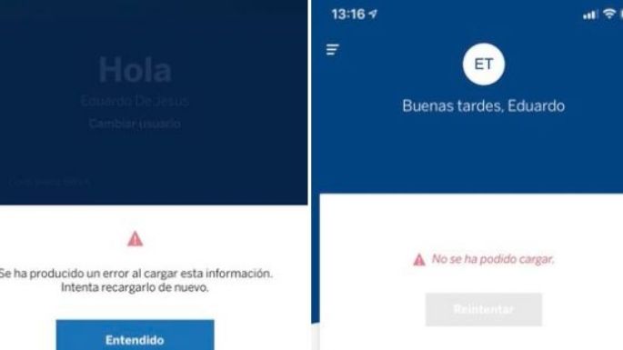 BBVA: usuarios reportan fallas en aplicación y sitio web