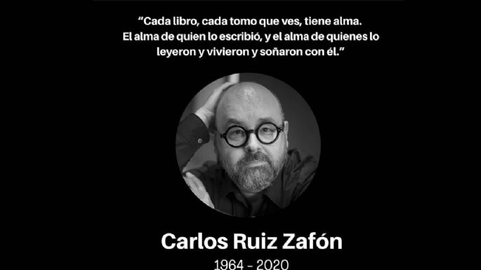 Carlos Ruiz Zafón falleció y estas son sus obras más importantes