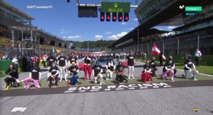 Pilotos de la Formula 1 se arrodillan como protesta contra el racismo