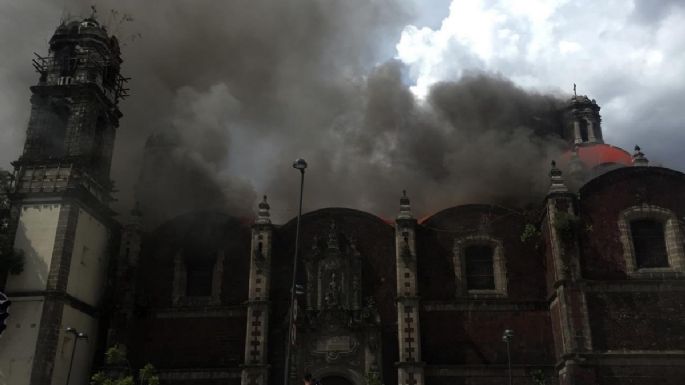 Iglesia de la Ciudad de México se incendia dos veces el mismo día