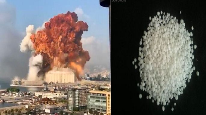 ¿Qué es el nitrato de amonio, químico en la explosión de Beirut?