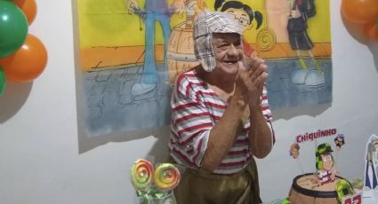 Abuelito de 92 años se vuelve viral por fiesta temática del Chavo del 8
