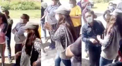 Mujer le da cachetada a alcalde de Tlaxcala (VIDEO)