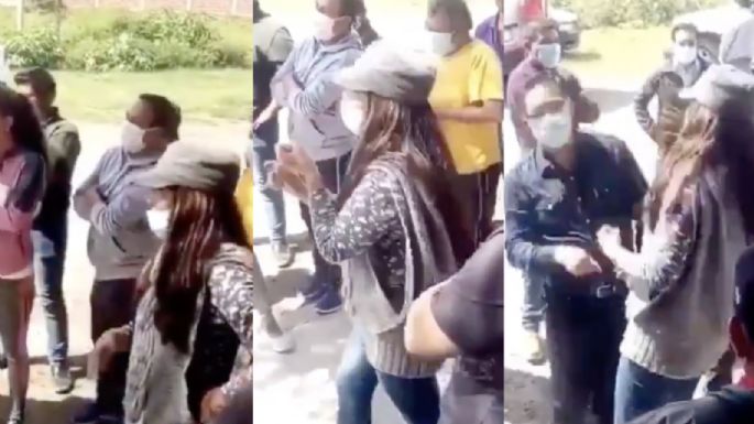 Mujer le da cachetada a alcalde de Tlaxcala (VIDEO)