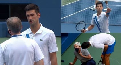 Descalifican a Novak Djokovic del US Open por pegarle a una jueza (VIDEO)