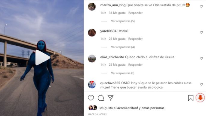 "Parece Fiona" Critican a Chiquis Rivera por subir FOTO disfrazada como Mystique, de X Men