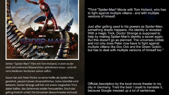 Spider Man No Way Home: Cine en Alemania lanza SPOILER y confirma a "múltiples Hombre Araña"