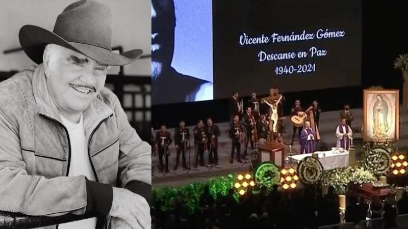 Así fue la solemne Misa de cuerpo presente de Vicente Fernández en la Arena VFG (VIDEO)