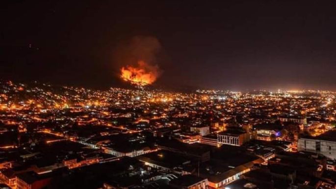 Las IMPACTANTES FOTOS del incendio del Cerro de la Cruz en Uruapan