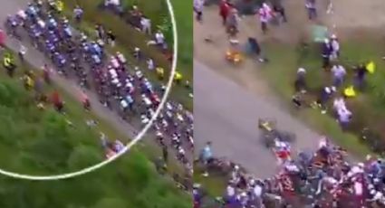 VIDEO VIRAL: Ciclista intenta tomarse selfie en el Tour de Francia 2021 y provoca caída masiva