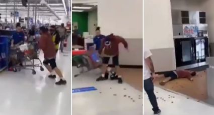 VIDEO VIRAL: Empleado de Walmart noquea a cliente que lo agredió y escupió
