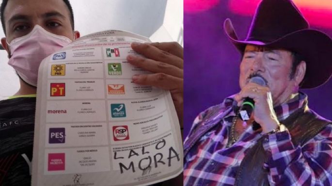Elecciones 2021: Ciudadano vota por Lalo Mora y cantante lo presume en redes sociales