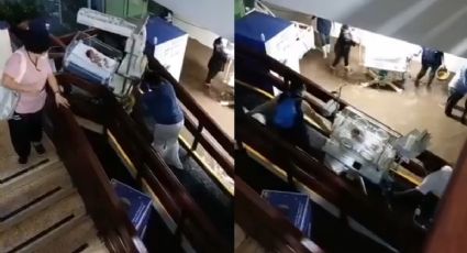 VIDEO VIRAL: Sacan a recién nacidos en incubadoras tras inundación de Hospital General de Atizapán de Zaragoza