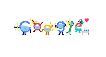 Google recuerda medidas de prevención contra Covid-19 con un clásico Doodle
