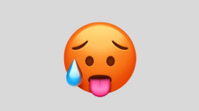 ¿Qué significa el emoji de la cara roja con la lengua de fuera en WhatsApp?