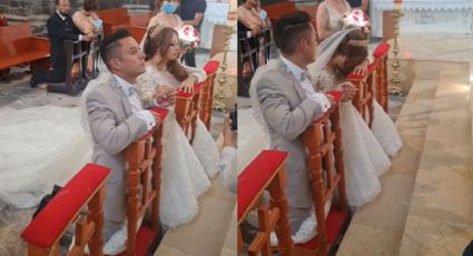 En plena boda, mujer se desmaya en el altar y TikTok la convierte en VIDEO VIRAL