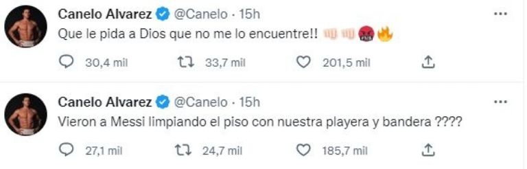 Messi patea playera Canelo