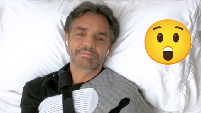 "Estuve dormido dos semanas", Eugenio Derbez reaparece y explica su horrorosa fractura de hombro (VIDEO)