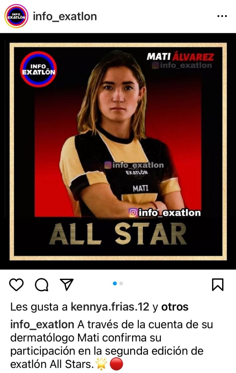 Mati Álvarez Exatlón All Star