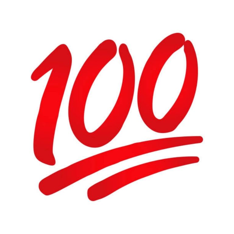 Conoce el significado del emoji del 100