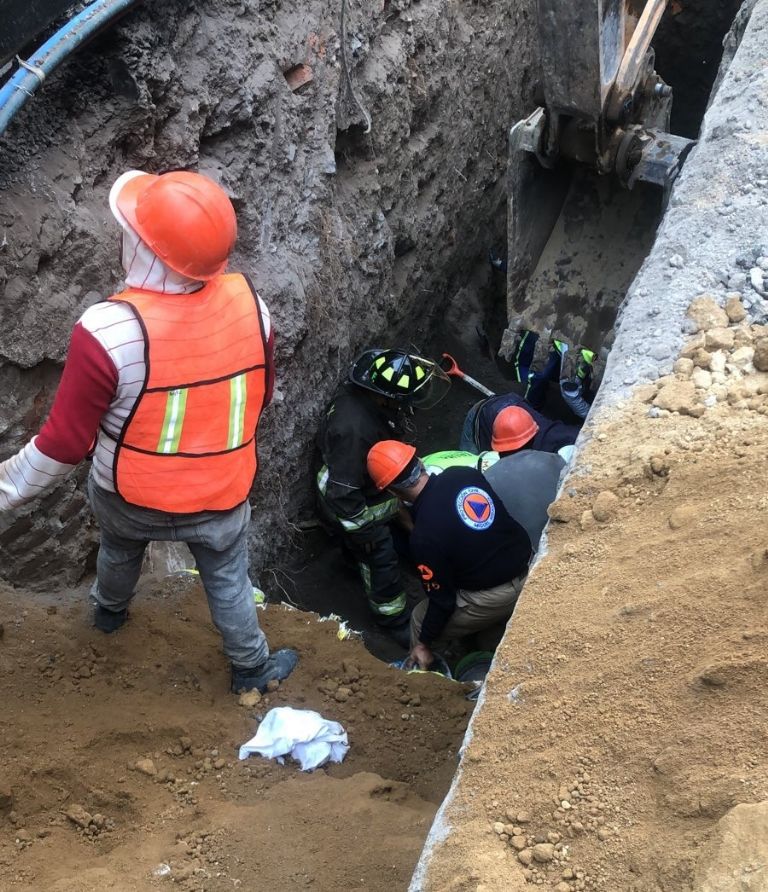 Un socavón dejó varios heridos en la Ciudad de México