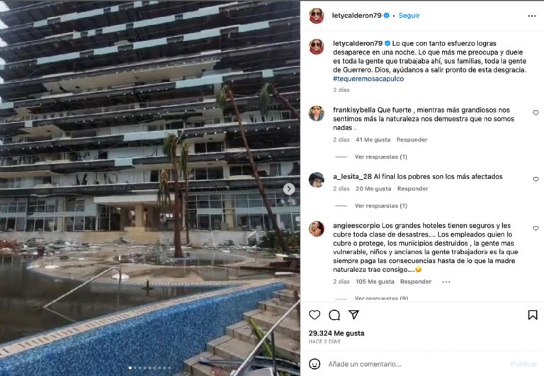 famosas que perdieron su casa en acapulco por el huracán otis