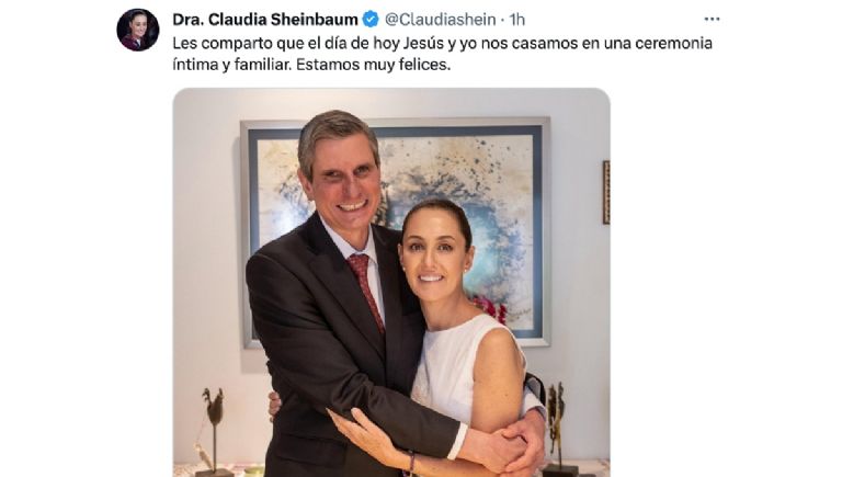Claudia Sheinbaum y Jesús María Tarriba son esposos