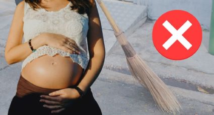 ¿Por qué no debe barrer una mujer embarazada?