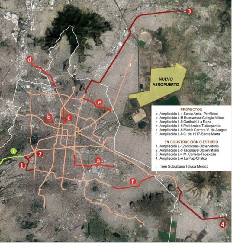 mapa de las estaciones nuevas metro cdmx