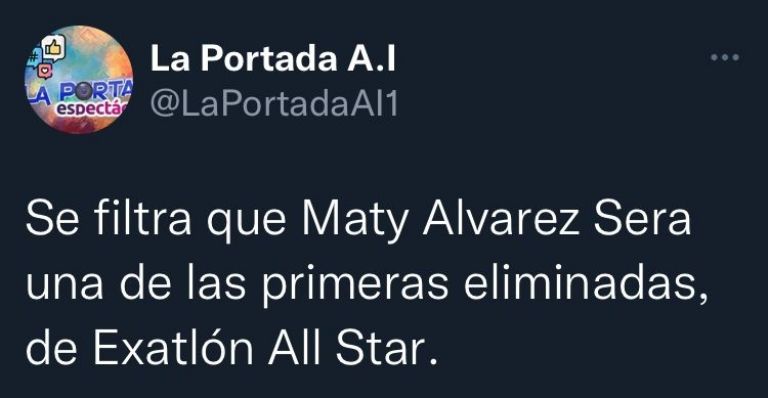 Exatlón All Star Mati Álvarez eliminada