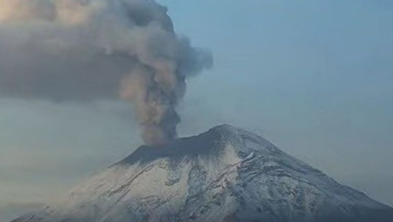 Actividad hoy lunes 22 de mayo, volcán Popocatépetl.