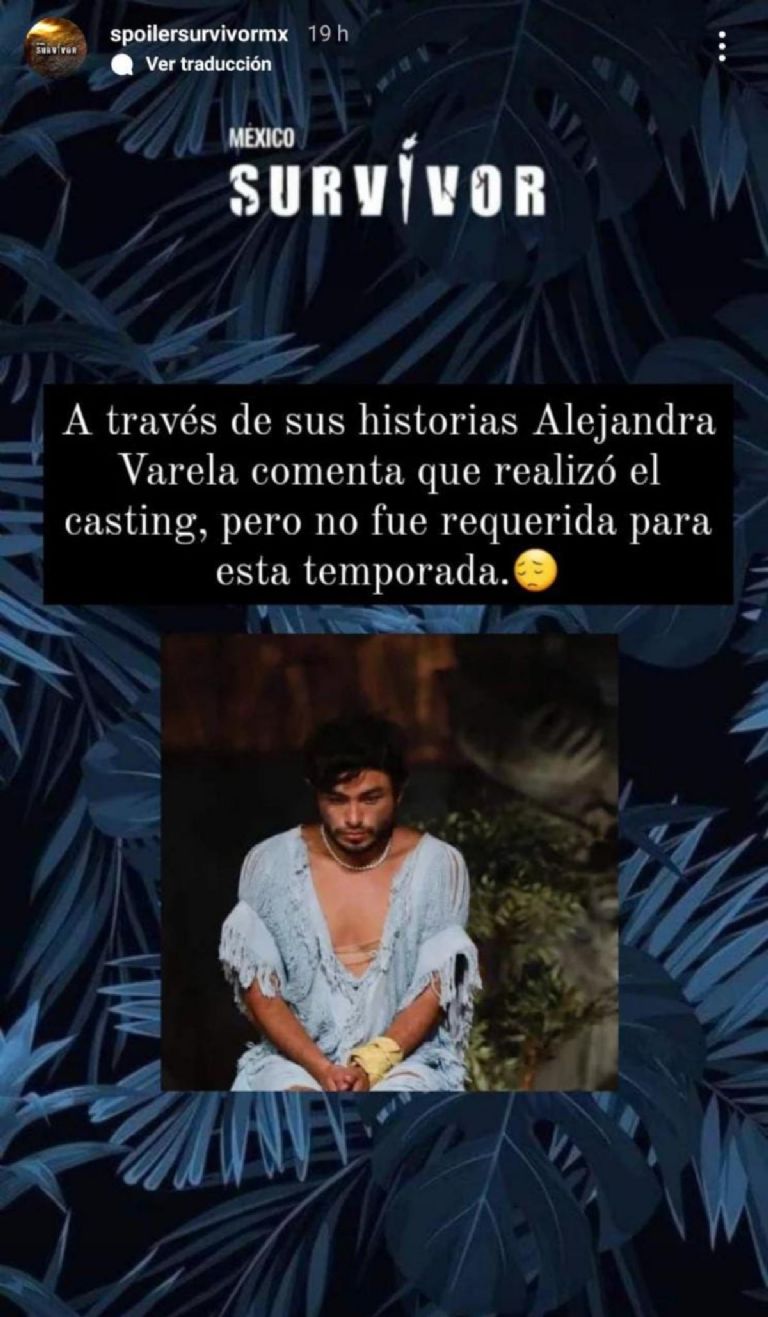 Ale Varela de Exatlón no formará parte de Survivor México