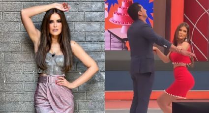 Vanessa Claudio hace SENSUAL baile a Uriel Estrada en programa en vivo y lo deja con la boca abierta