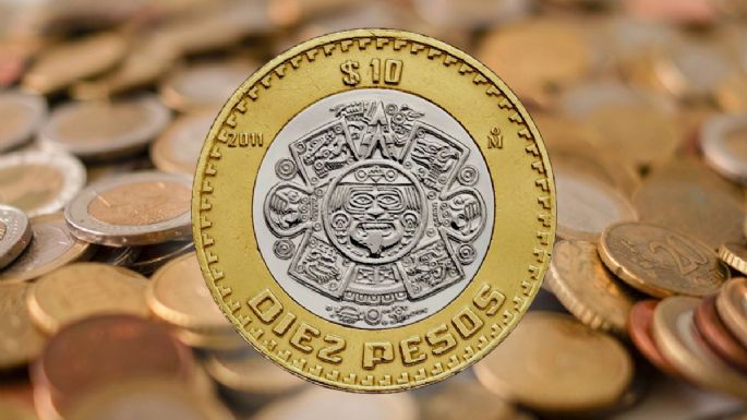 La extraña moneda de 10 pesos que podrías vender en más de 20 mil pesos