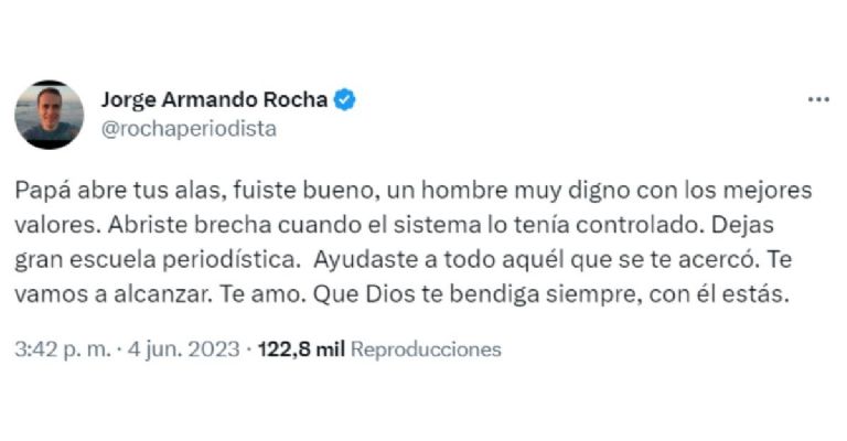 Muere Ricardo Rocha, informan a través de redes sociales