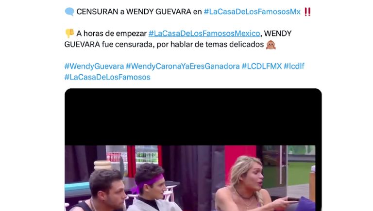 Censuran a Wendy Guevara por hablar de drogas