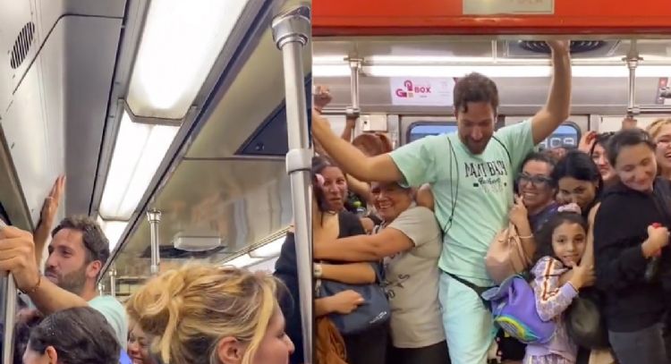 Extranjero GUAPO se sube al vagón de mujeres en el Metro de la CDMX y roba suspiros