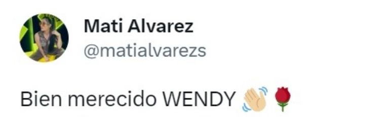 Mati Álvarez mostró su apoyo a la influencer Wendy Guevara por su triunfo en La Casa de los Famosos México. 