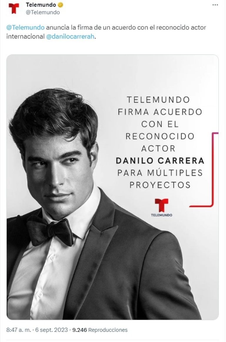 Danilo Carrera terminó oficialmente su retiro de la televisión. No regresó a Televisa, fue en Telemundo donde continuara su desarrollo.