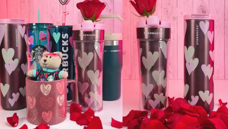 Buscas el detalle perfecto para el 14 de febrero? Starbucks tiene los vasos más románticos