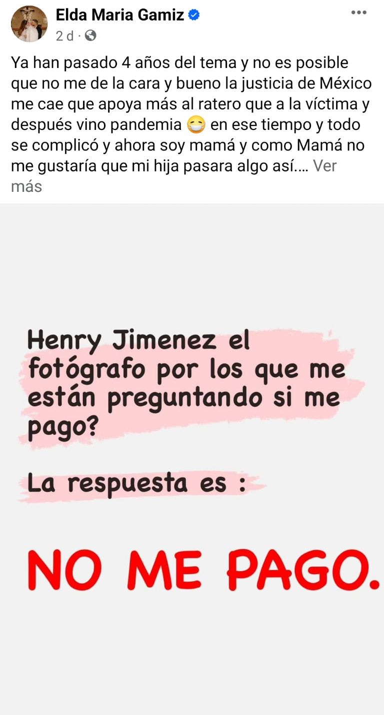 Deuda del influencer Henry Jiménez con Elda María