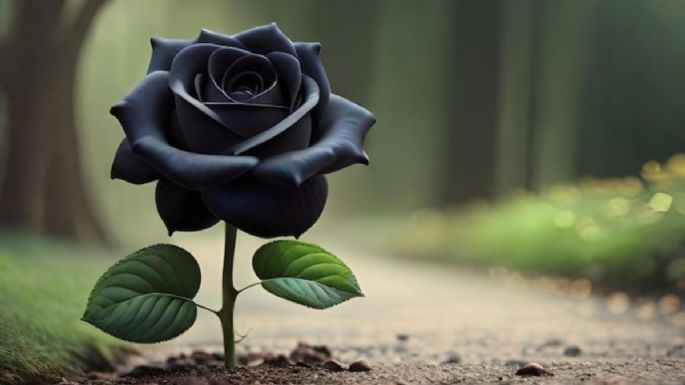 ¿Qué significa que me regalen una rosa negra?