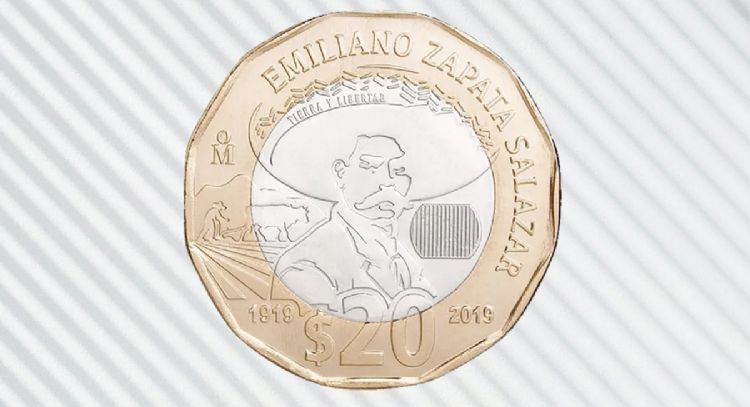 ¿Cuál es la moneda de 20 pesos de Emiliano Zapata por la que pagan 1,000,000?